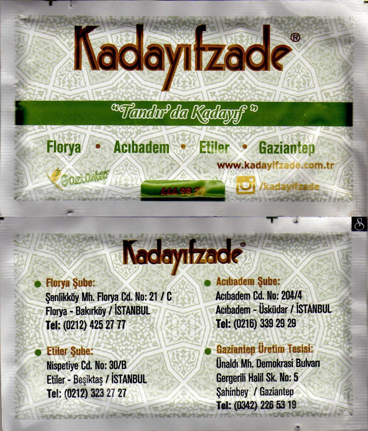 0361 Kadayıfzade - Florya